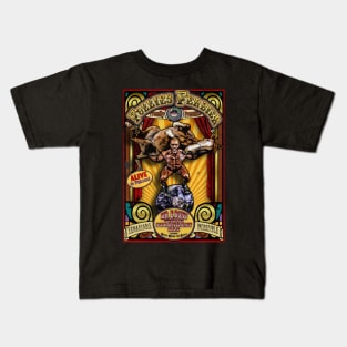 The Strongman Sideshow Poster Kids T-Shirt